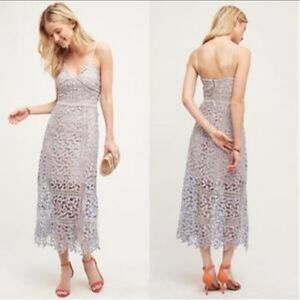 NWOT Revolve Elliatt Tingle Dress Lilac Lace Nude Slip Size Medium